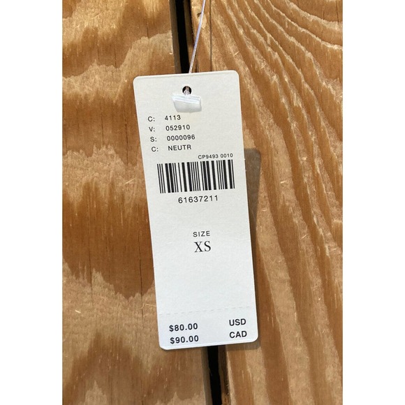 NWT Pilcro Women’s Beige Ribbed Sweater Vest Size XS MSRP $80 - Picture 4 of 8